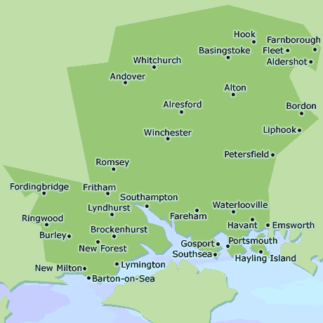 Hampshire map