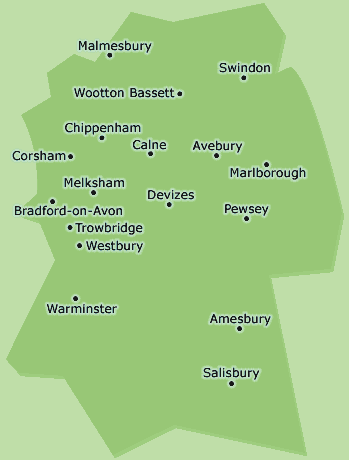 Wiltshire map