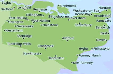 Kent map