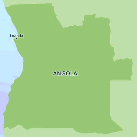 Angola clickable map