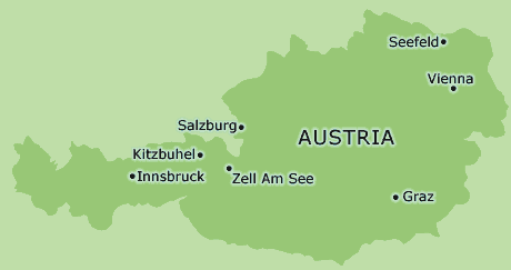 Austria clickable map