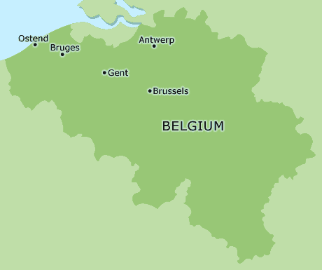Belgium clickable map