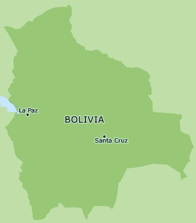 Bolivia clickable map