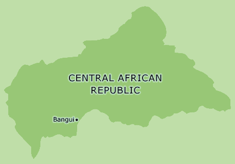 Central African Republic clickable map