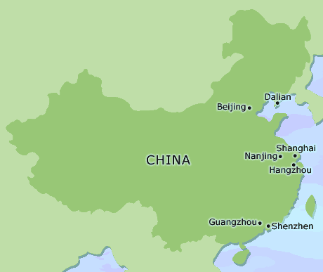 China clickable map