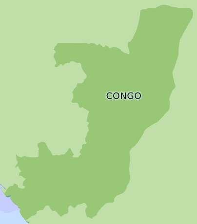 Congo clickable map