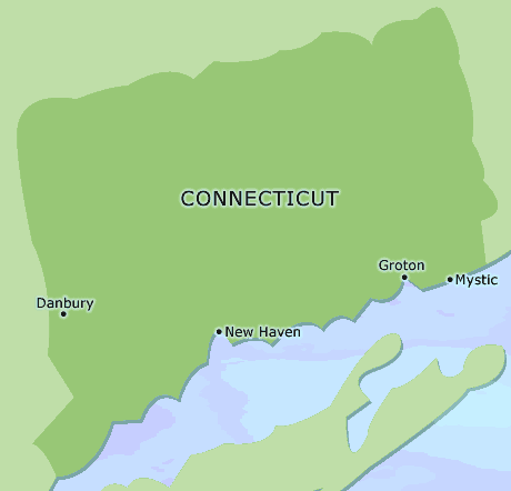 Connecticut clickable map