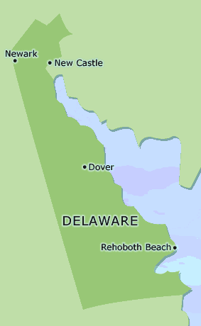 Delaware clickable map
