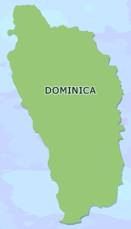Dominica clickable map