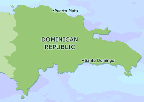 Dominican Republic clickable map