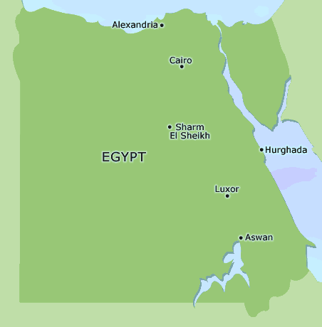 Egypt clickable map