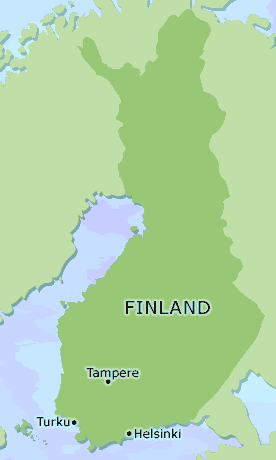 Finland clickable map