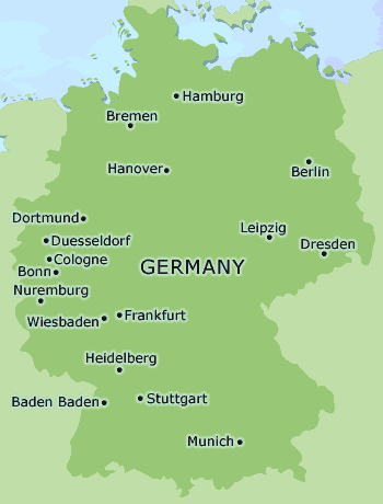 Germany clickable map