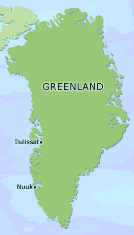 Greenland clickable map