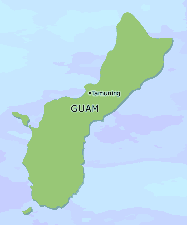 Guam clickable map