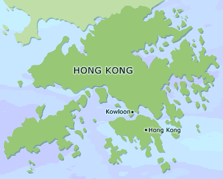 Hong Kong clickable map