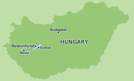 Hungary clickable map