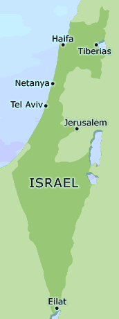 Israel clickable map