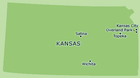 Kansas clickable map