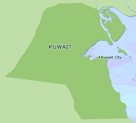 Kuwait clickable map
