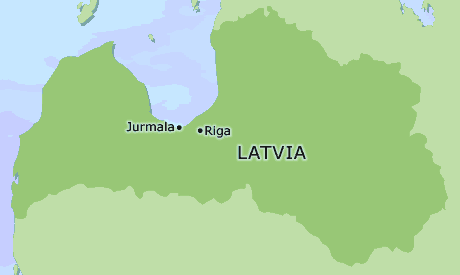 Latvia clickable map