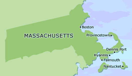Massachusetts clickable map