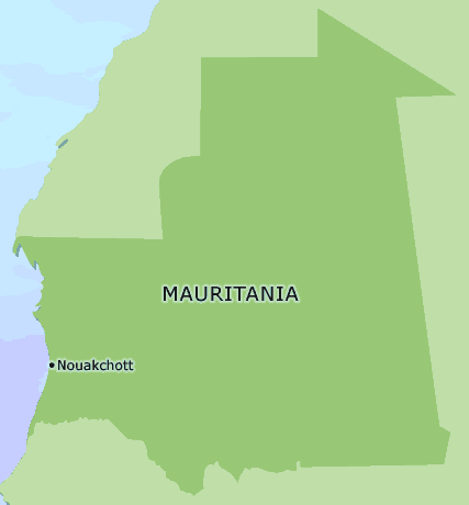 Mauritania clickable map