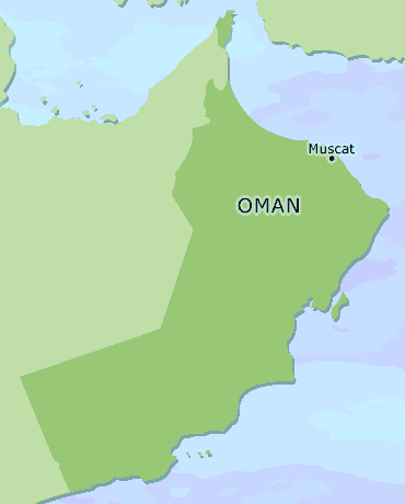 Oman clickable map