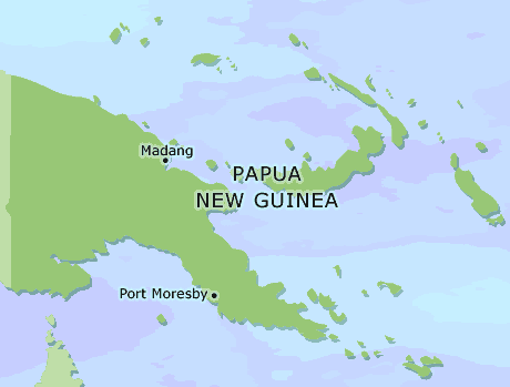 Papua New Guinea clickable map