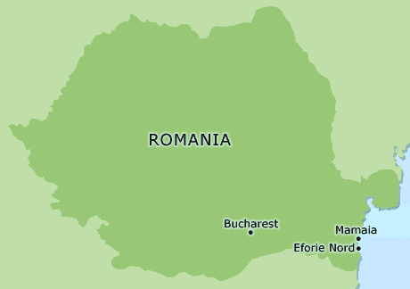 Romania clickable map