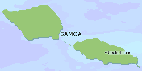 Samoa clickable map