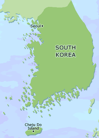 South Korea clickable map