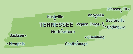 Tennessee clickable map