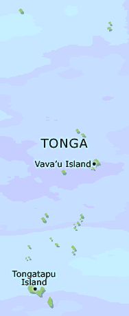 Tonga clickable map