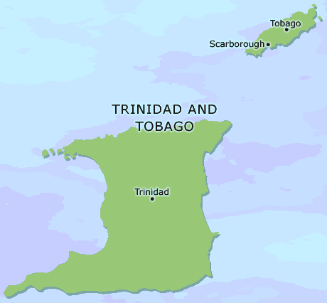 Trinidad And Tobago clickable map
