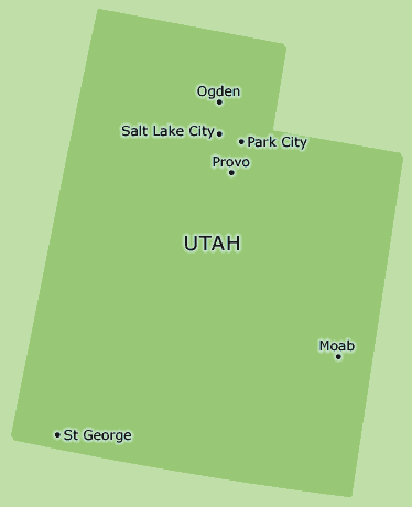 Utah clickable map