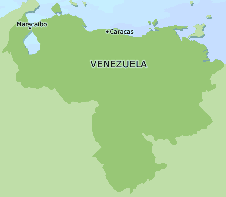 Venezuela clickable map