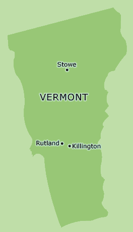 Vermont clickable map