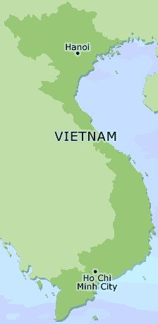 Vietnam clickable map
