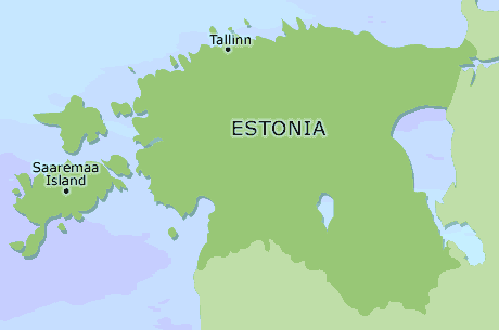 Estonia clickable map