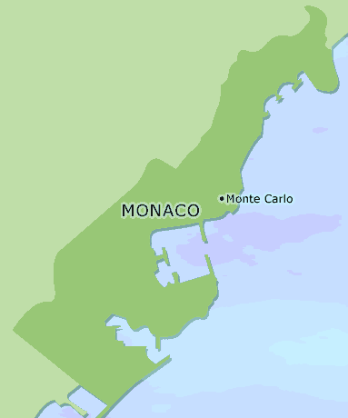 Monaco clickable map