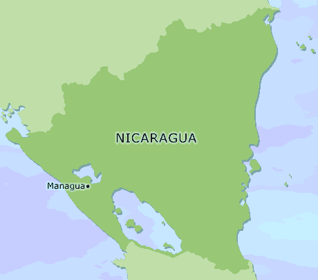 Nicaragua clickable map