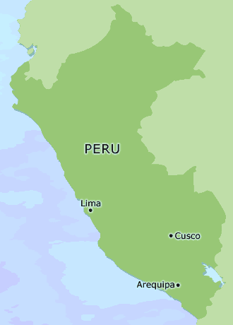 Peru clickable map