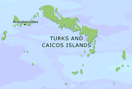 Turks And Caicos Islands clickable map