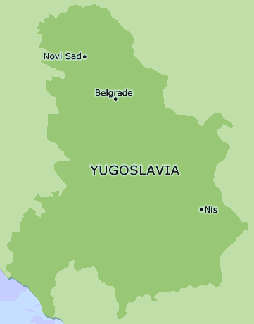 Yugoslavia clickable map