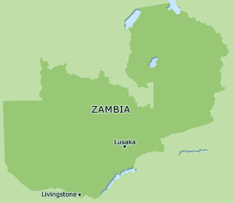 Zambia clickable map