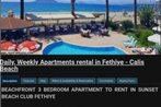 Sunset beach club apartments.daily weekly apartments rental in fethiye