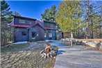 Grand Log Cabin with Hot Tub - 4 Miles to Whiteface!